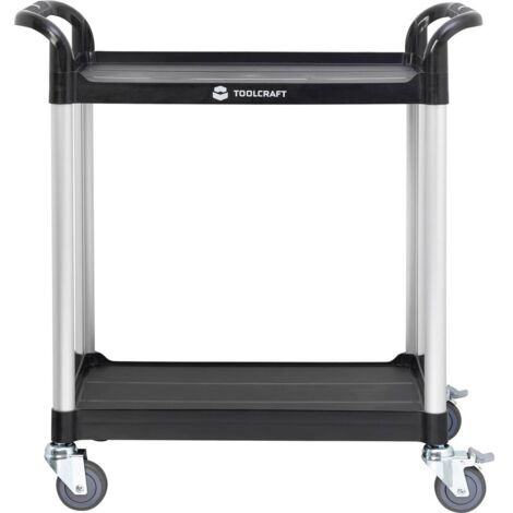 Chariot de service à 2 plates-formes TOOLCRAFT 1296213 Dimensions:(L x l x h) 900 x 500 x 970 mm 9.4 kg