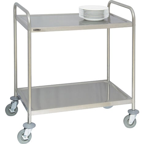 Chariot de service inox 2 plateaux - Casselin - cci2 - inox
