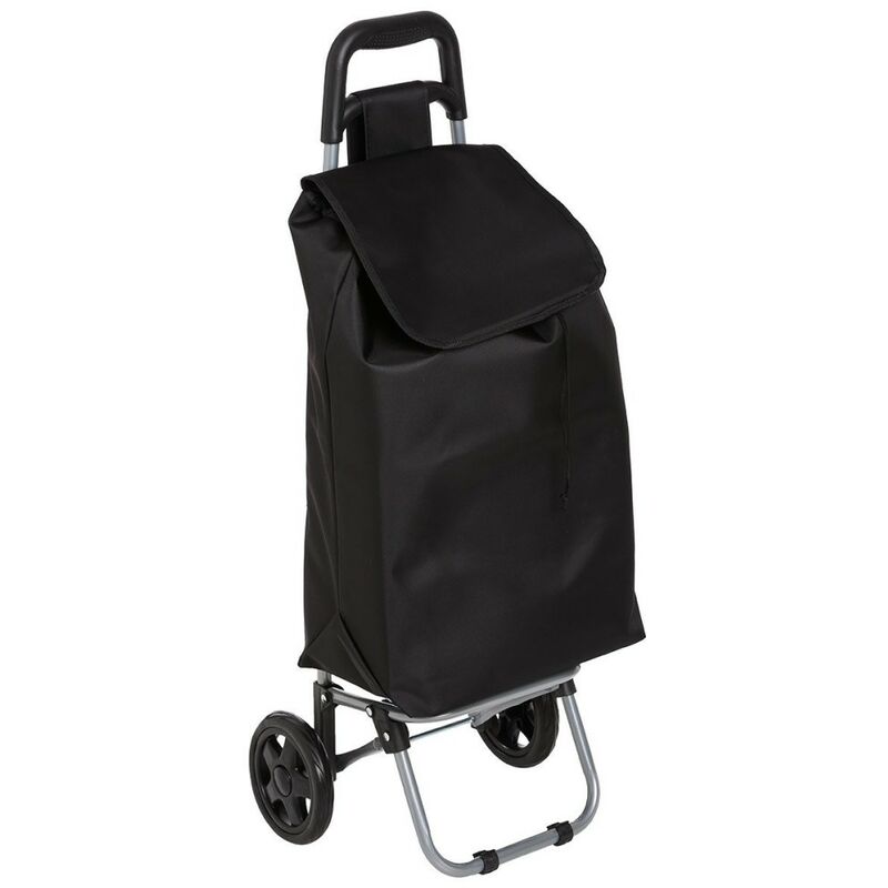 5five Simply Smart - Chariot de shopping 2 roues Aquarelle noir