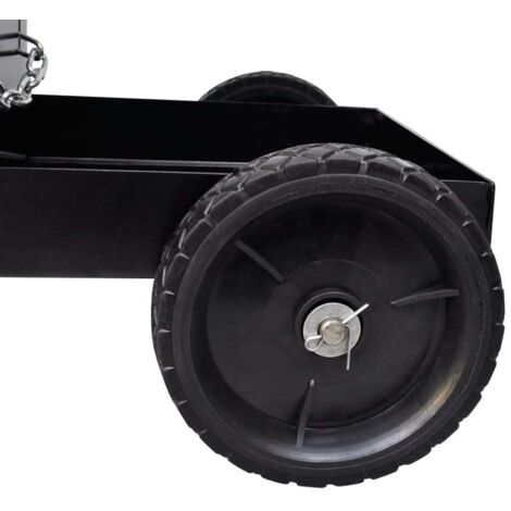 Chariot de soudage avec 3 étagères d'atelier Noir CFW627870