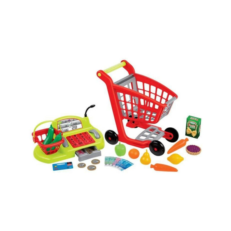 Ecoiffier - Chariot de supermarché avec caisse enregistreuse