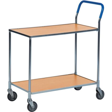 Chariot de transport avec 2 plateformes bois