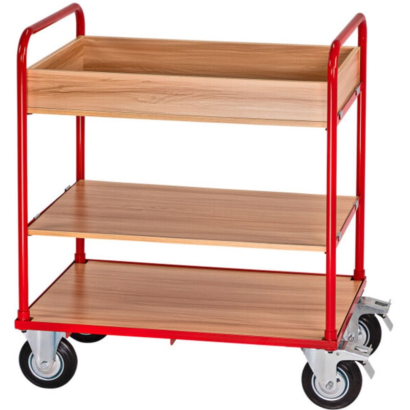 Chariot de transport démontable 250 kg 3 niveaux - Manutention