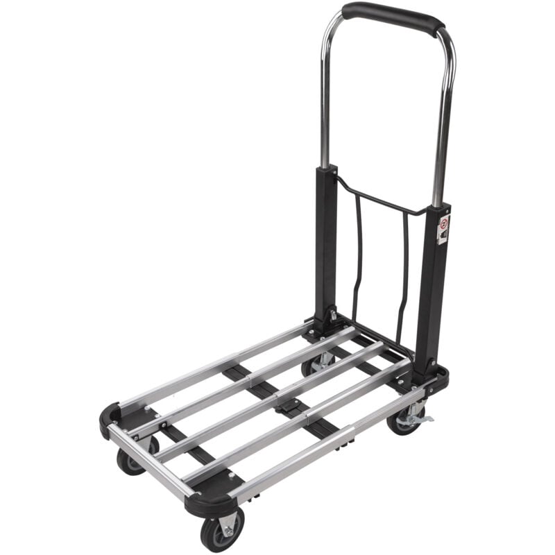 Chariot de transport en alu pliable - Diable - charge max. 150 kg