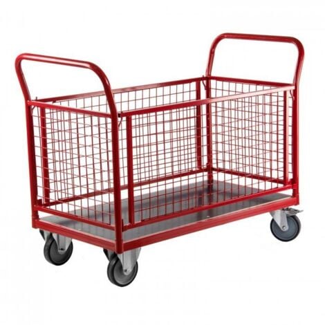 DEMA Chariot de transport modulable avec parois grillagées