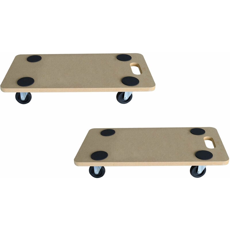 Spetebo - Chariot de transport pouvant supporter une charge de 150 kg - 2 unités - Chariot de transport Trolley