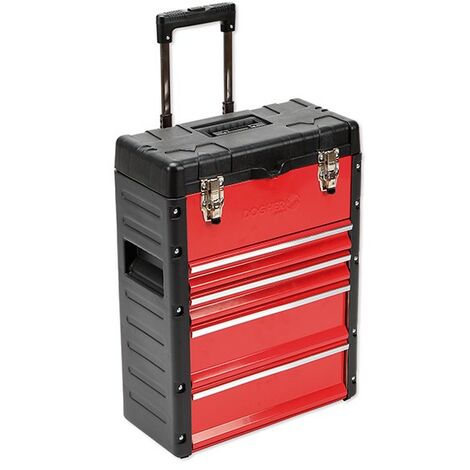 Chariot de visite 3 plateaux 410 x 265 x 550 mm – Pour espaces confinés – Matériaux résistants – Usage professionnel – Dogher