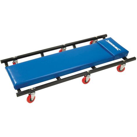 Planche Mécanicien à Roulettes 6 Roues – Charge Max 150 Kg – Coussin Confort Pour Atelier Auto & Garage