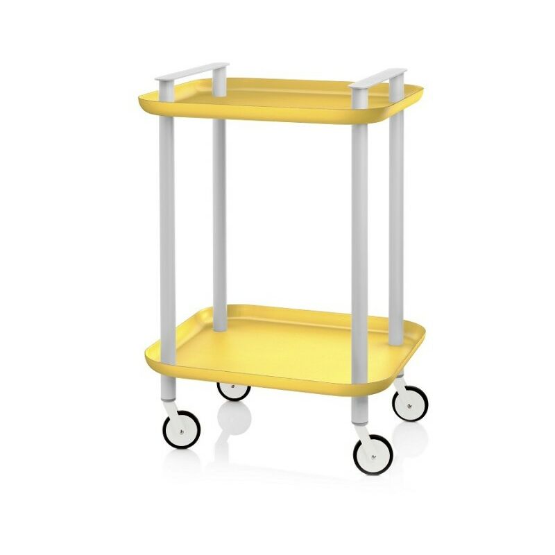 Chariot DELICA.2, châssis gris - Jaune pantone