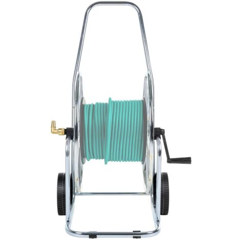 Chariot d'enrouleur pour tuyau de 80 m 3/4" acier CFW55574