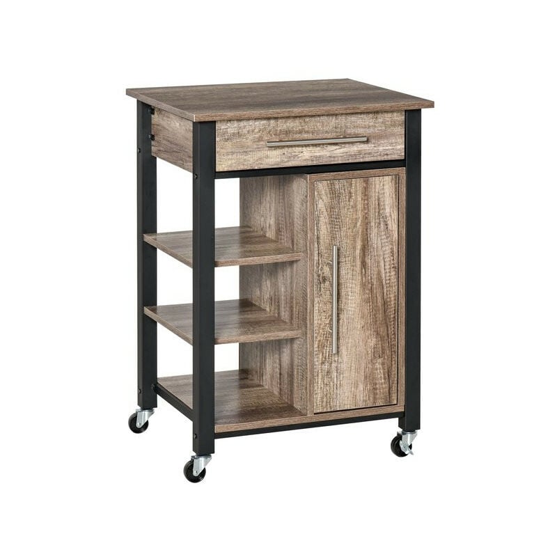 MH - Chariot desserte de cuisine coline bois noir