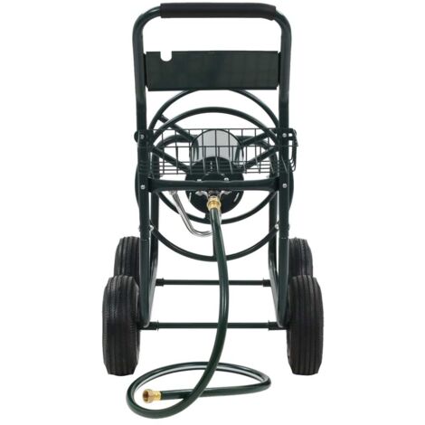 Chariot dévidoir avec connecteur de tuyau 1/2" 75 m Acier CFW74674