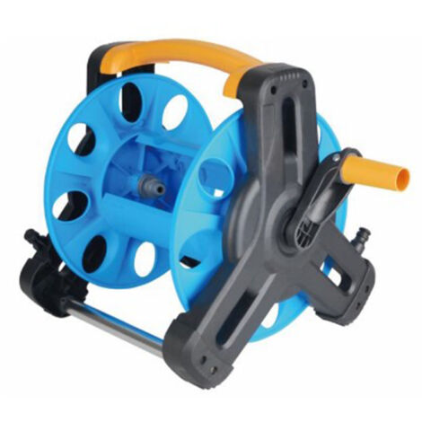 Chariot dévidoir pour tuyau d'arrosage 35m avec support de rangement pour jardin, pelouse et lavage auto