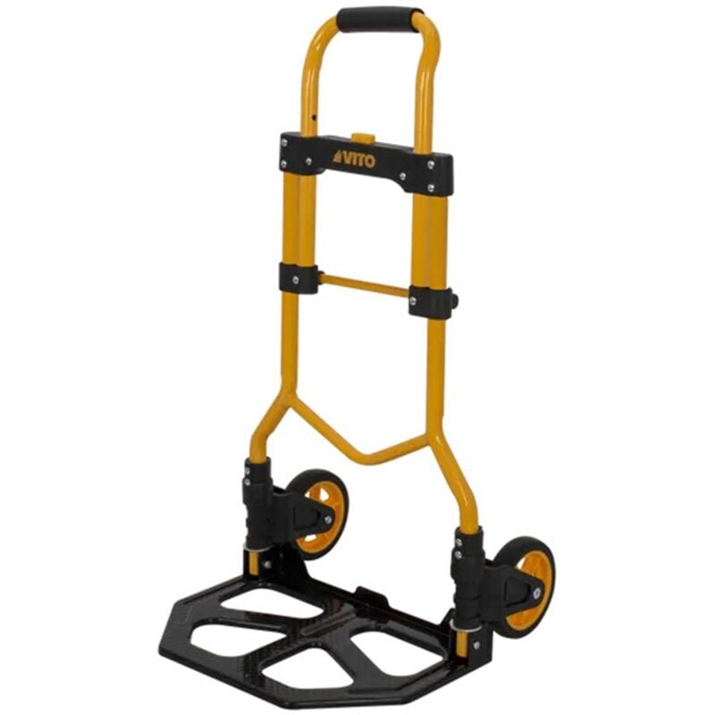 Vito - Chariot à roues Diable pliable Charge 80kg Mat réglable