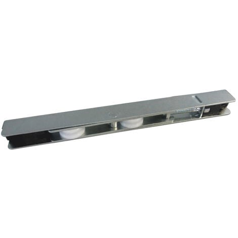 Chariot double réglable pour coulissant pvc - Hauteur (mm) : 15-18,5 - Fouillot (mm) :  - Poids max. (kg) : 100 - Largeur (mm) : 12,2 - ROTO