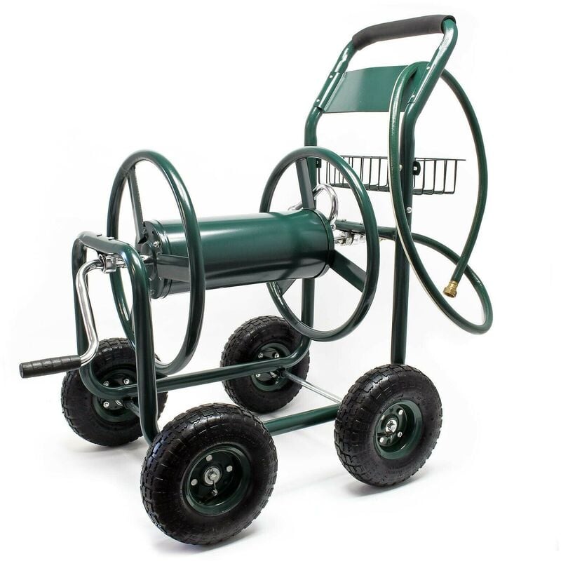 Chariot dévidoir pour tuyau d’arrosage jardin enrouleur avec tuyau mobile