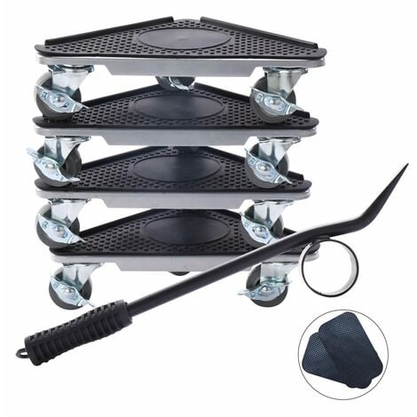 Chariot élévateur de meubles DURO 5 pcs. Set de transport de meubles Aide au déménagement Rouleaux de meubles Support de meubles Rouleaux de transport de meubles Glissières de meubles Système de trans