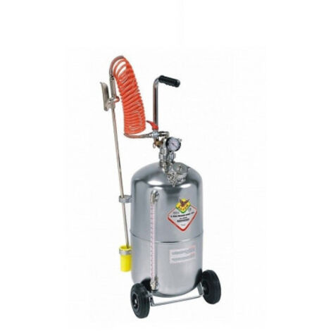Chariot En Acier Inoxydable Raasm Nettoyeur D'eau à Base De Litres Lt.24 Avec Indicateur De Niveau 23025
