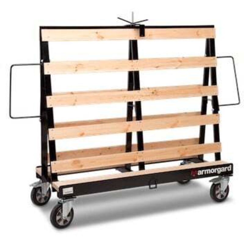 Armorgard - Chariot mobile porte plaque plâtre LA1500 - 900x2100x1550