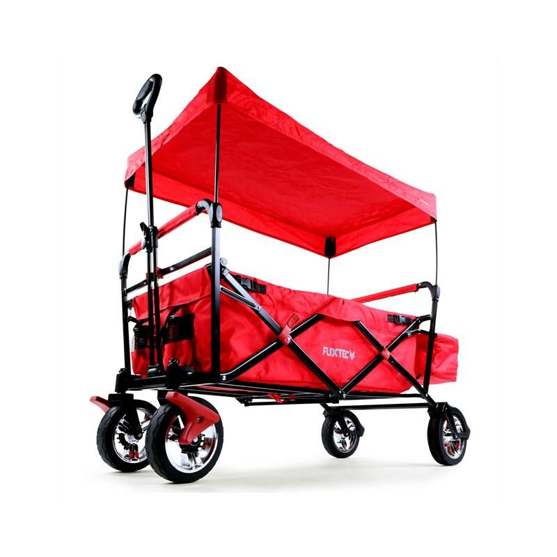 Chariot de jardin pliable Fuxtec City Cruiser - transport charge 75 kg – Rouge