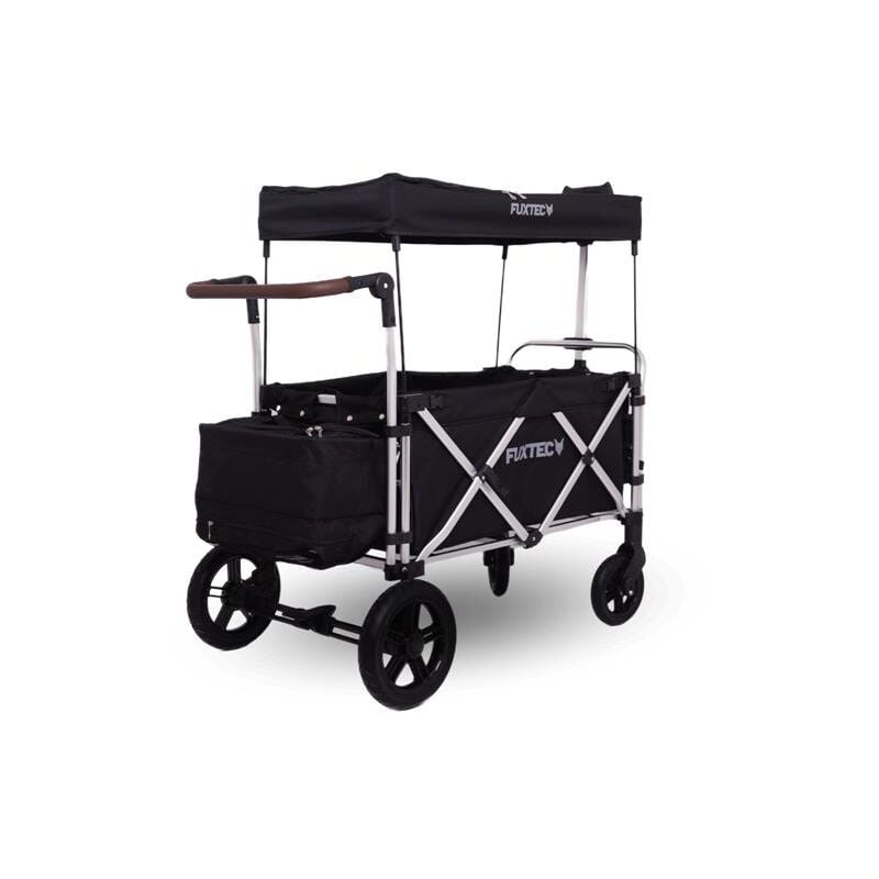 Fuxtec - Chariot de jardin pliable Super Cruiser - transport charge 75 kg - Noir