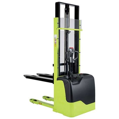 Chariot gerbeur électrique compact 1,2T - Hauteur max 2810mm - Batterie gel sans entretien - Passage de portes facile - HM61230P000