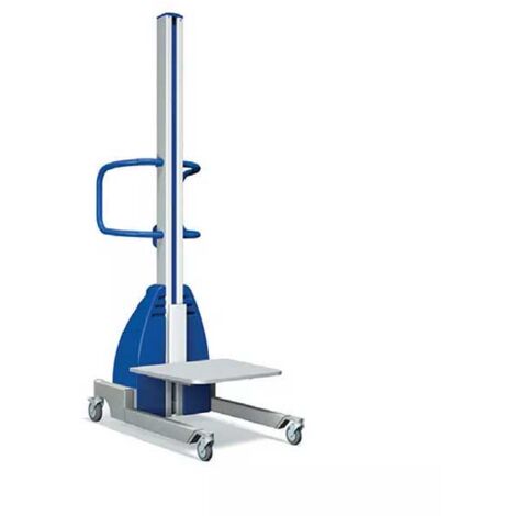 Chariot gerbeur semi électrique avec plateau 525x470mm - Levée 1535mm - Capacité 100kg - Protection étanche IP41 pour environnements humides - 300269/P