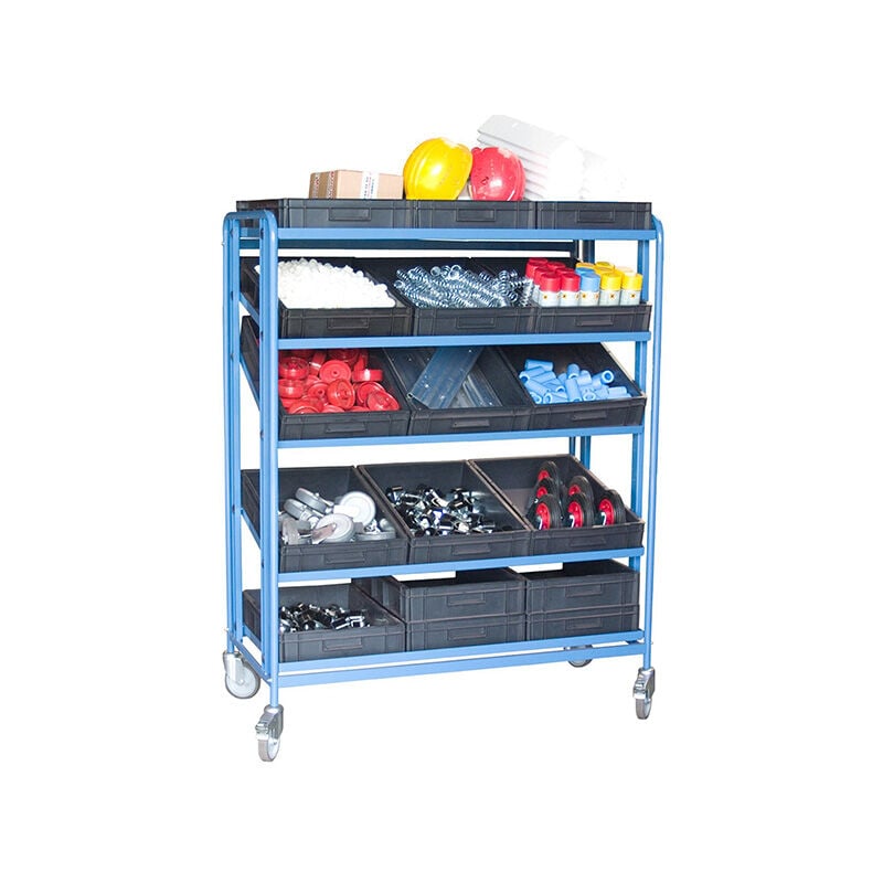 Fimm - Chariot à bacs et plateau pivotant 1225x610mm - 15 bacs 600x400x120mm - 880006503