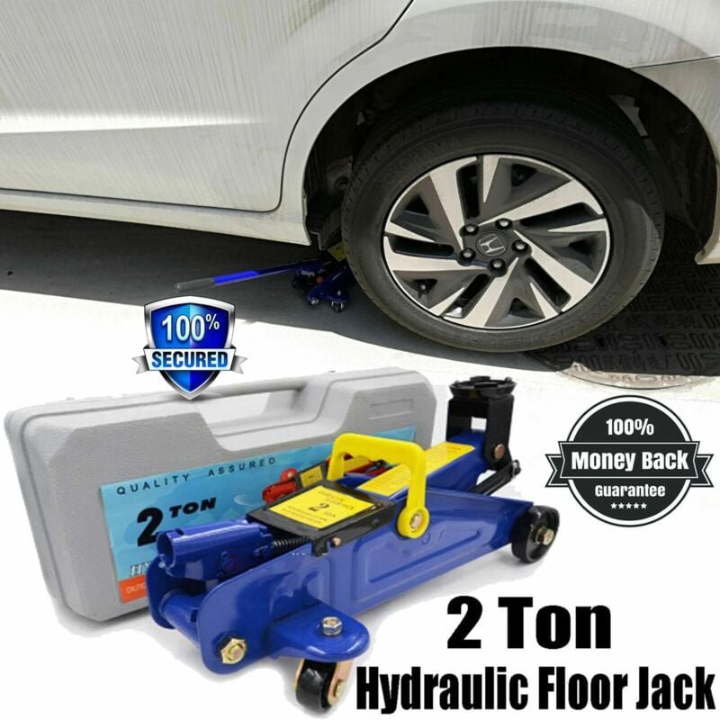 Dayplus - Chariot hydraulique pour plancher, levage de voitures et de fourgonnettes avec valise