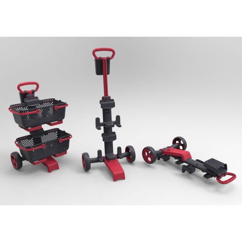 Chariot Kaba Gris/Cerise