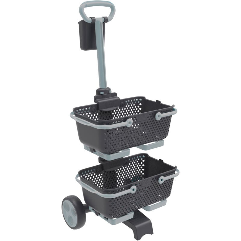 Mv Industrie - Chariot Kaba pour Kajo 15L Gris / Gris Souris + 2 Kajo 15L Gris / Gris Souris