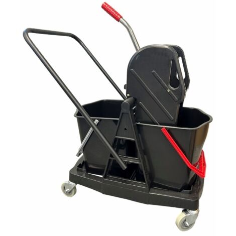 Chariot Lavage 2 Seaux 15L+Presse Machoires - Guialto