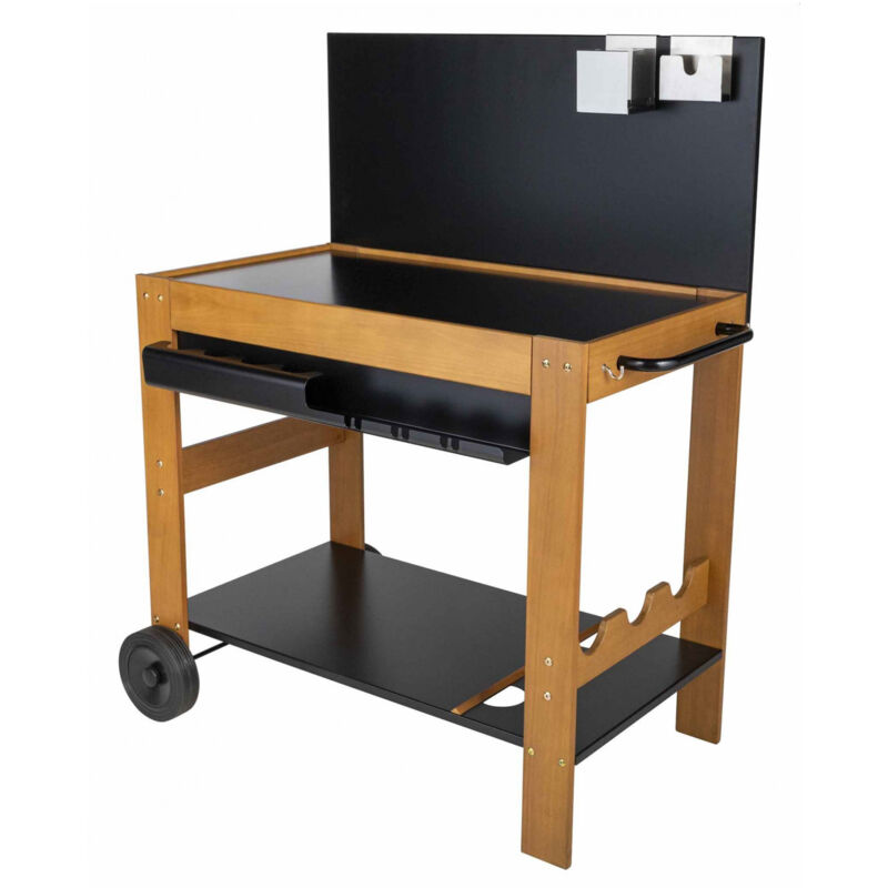 Somagic - Chariot pour plancha en bois Halong