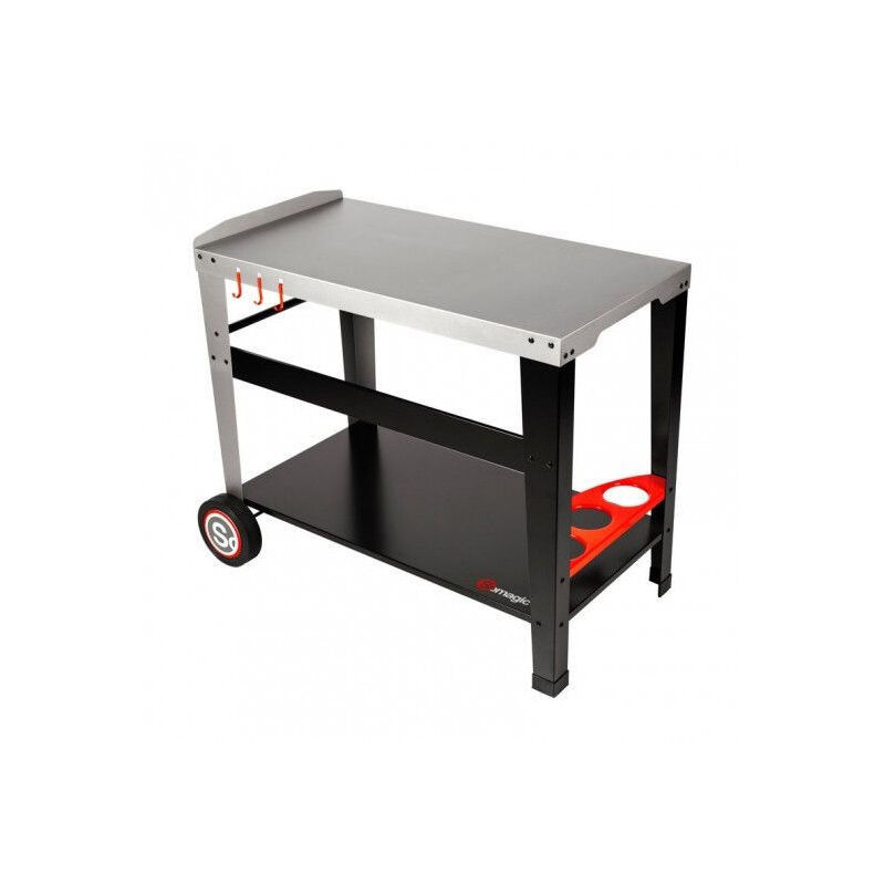 Homemaison - Chariot plancha en métal Sidelia 90 x 47 cm - Somagic