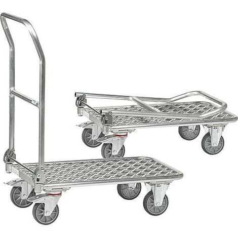 Chariot pliable KW12 alu Fetra Capacité 150 kg, surface de charge