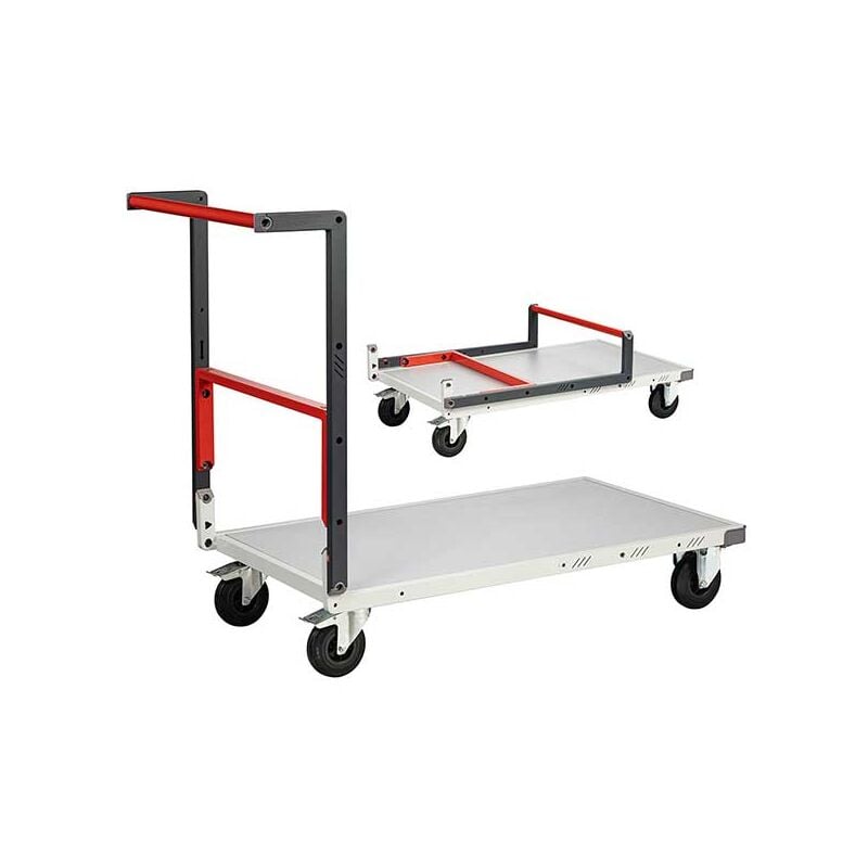 Chariot pliable - Plateau 850x495mm - Charge max 250kg - Chariot de manutention à monter - 804721111