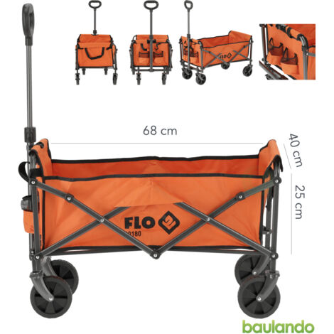 Chariot pliant polyvalent à roulettes 75 x 48 x 86 cm 90180 Flo
