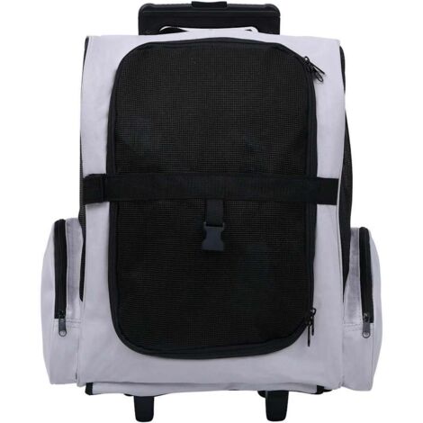 Chariot polyvalent pliable pour animaux de compagnie gris CFW495061