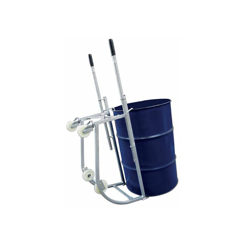 Matisère - Chariot porte-fût basculant galvanisé - Fût 210L - Charge max 300kg - DF10