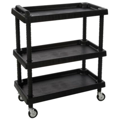 Chariot porte-outils - 3 étagères - 75 x 37.5 x 92 cm