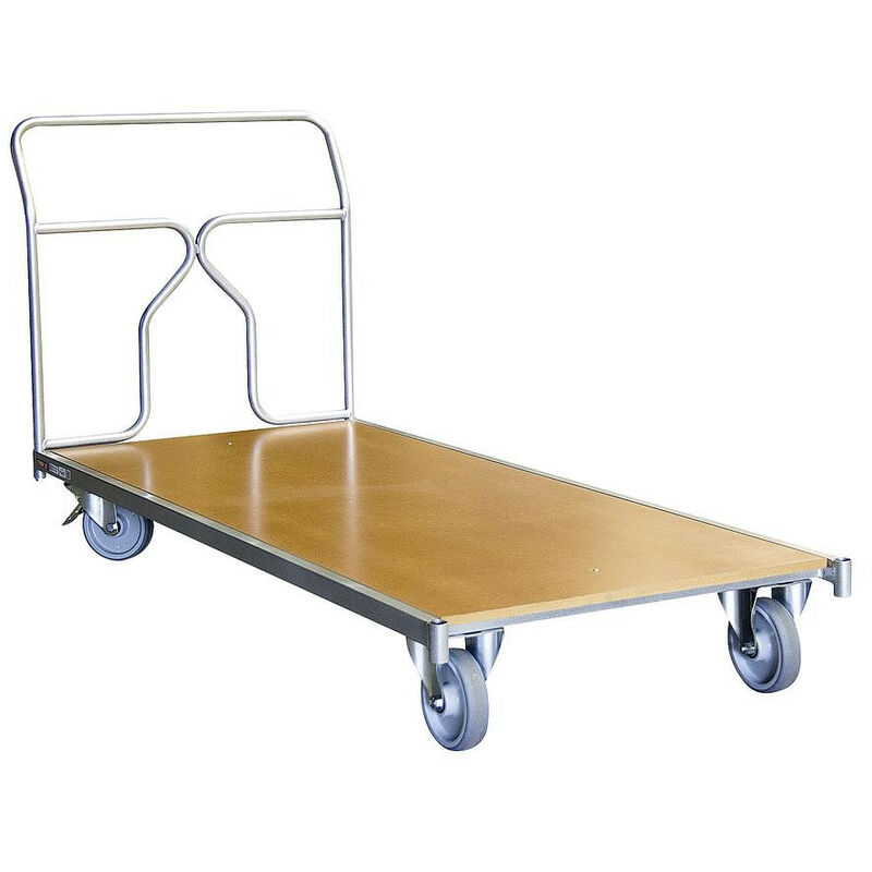 Chariot porte tables rectangulaires charge 400 kg 1800 x 800 mm ø roues 160 mm - Fimm