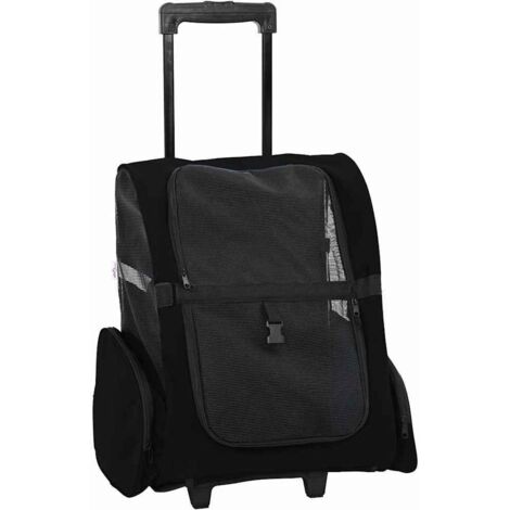 Chariot pour animaux de compagnie 3 en 1 Design Noir 48 x 32 x (57-106) cm Tissu Oxford CFW613786
