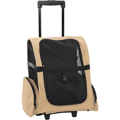 Chariot pour animaux de compagnie 3 en 1 Design Sable 48 x 32 x (57-106) cm Tissu Oxford CFW545752