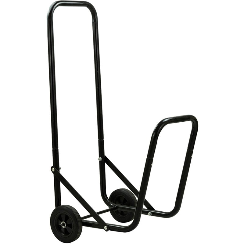 Terre Jardin - Chariot transport de bûches en métal - 50 kg