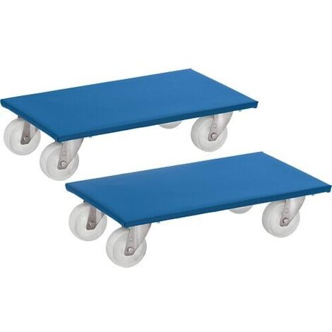 Chariot pour meubles fetra® 2350 capacité de charge 350 kg surface de charge 600x300mm, UE : 2 pièces