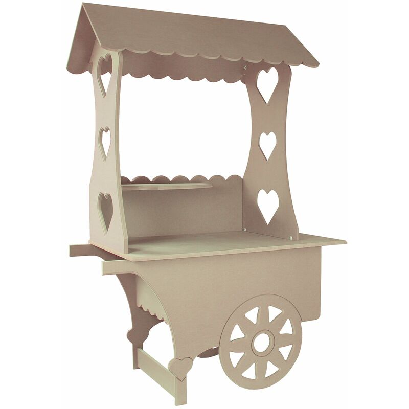 Monster-shop - KuKoo Chariot Présentoir de Friandises, Porte Bonbons et Cadeaux d'Invités de Mariage, Stand à Friandises pour les Fêtes