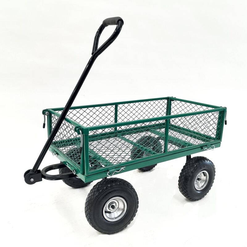 Chariot remorque grillagé de jardin Werka Pro 65l
