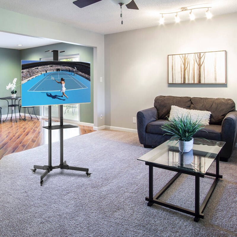 Chariot Roulant Mobile pour Télévisions de 32 à 70 Pouces - Support pour Téléviseur Capable de Porter Jusqu'à 60 kg