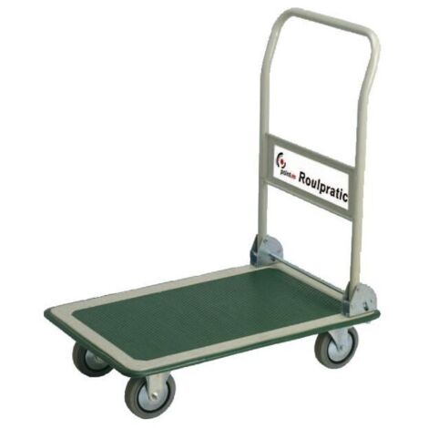 Chariot Roulpratic Vert 300k Plateau 750x490mm