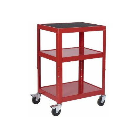 Chariot RS PRO Non 3 plateaux en Acier, 610 x 460mm, Capacité de charge 150kg Charge légère, moyenne, lourde ( Prix pour 1 )